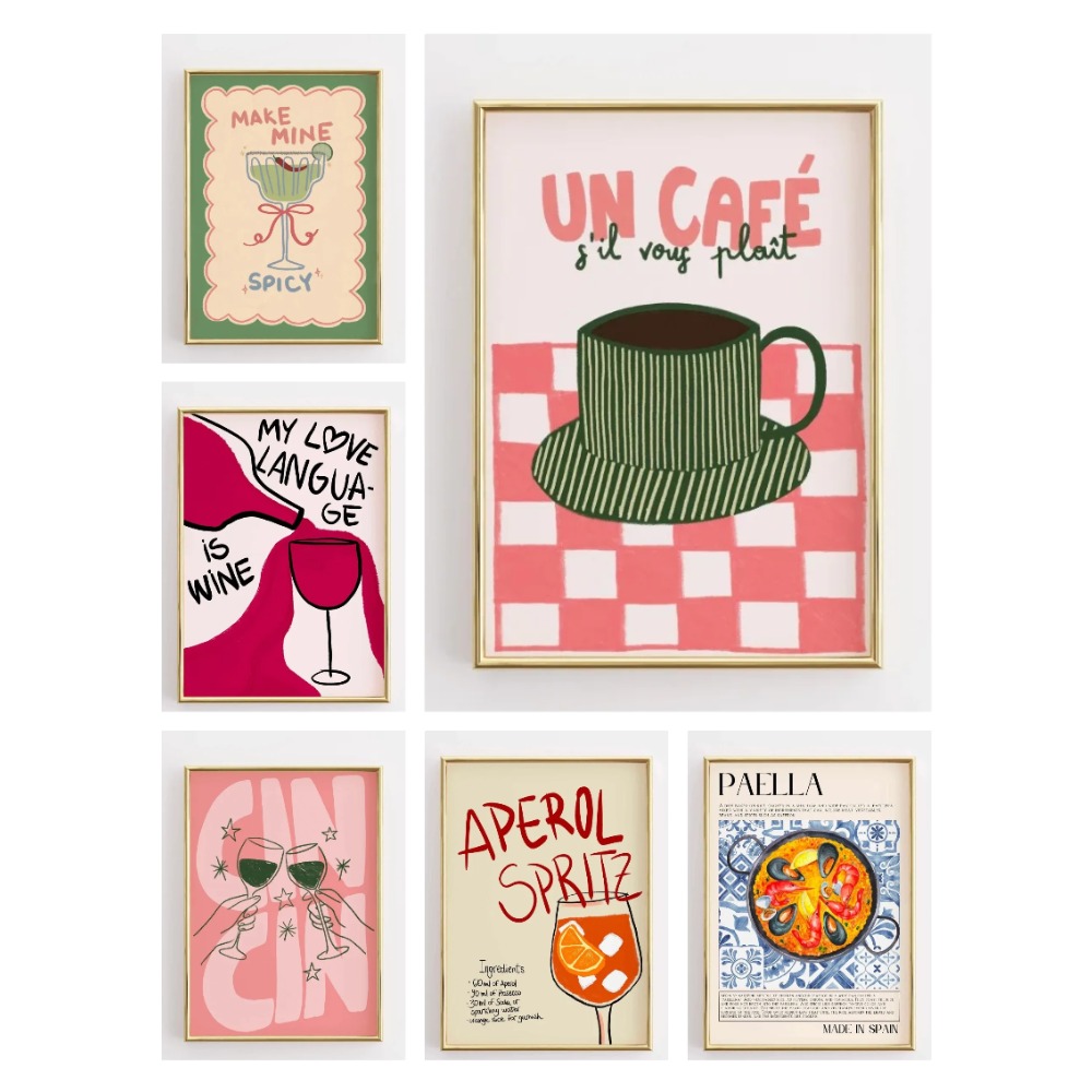 Resin Art Quotes - 2026 Grappige Keuken Citaat Poster Retro