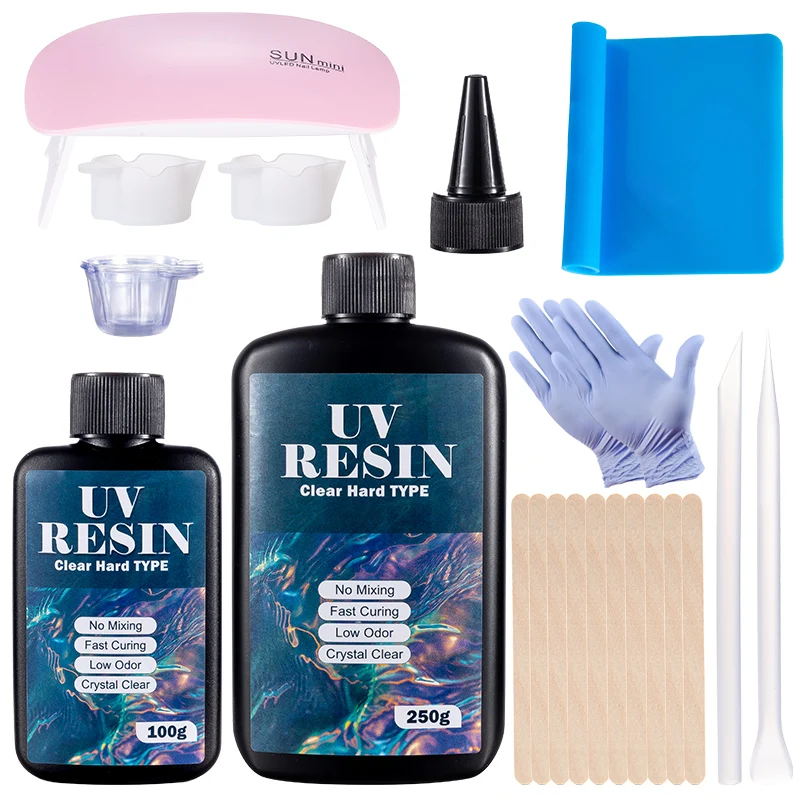 Resin Art Tool Kit - Harde UV-harslijmset Snel uithardende epoxyhars UV-lijm
