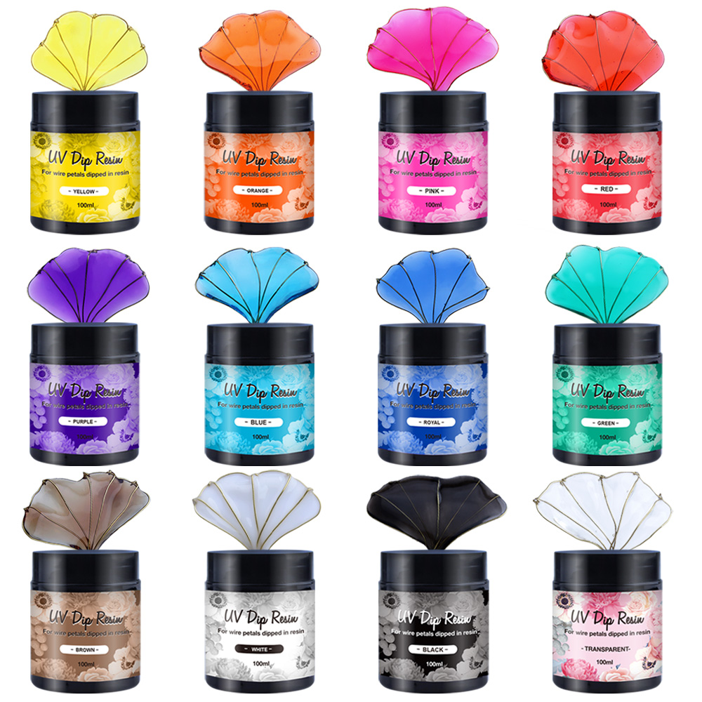 Resin Art Acrylic - 12 kleuren UV-dompelhars (speciaal voor draadvormen)