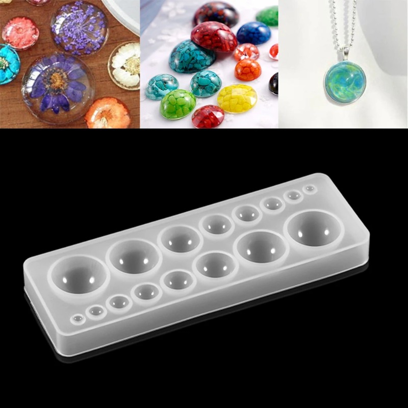 Resin Art Tool Kit - 1 stks siliconen mal halve bal