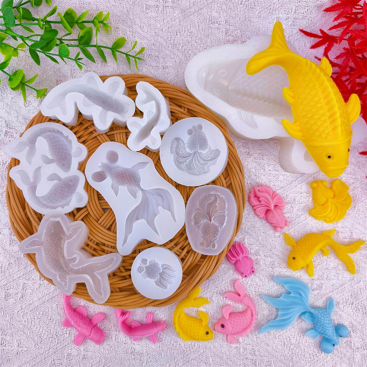 Silicone Mold Ocean - 2026 Koi Vis Siliconenhars Molds Dieren