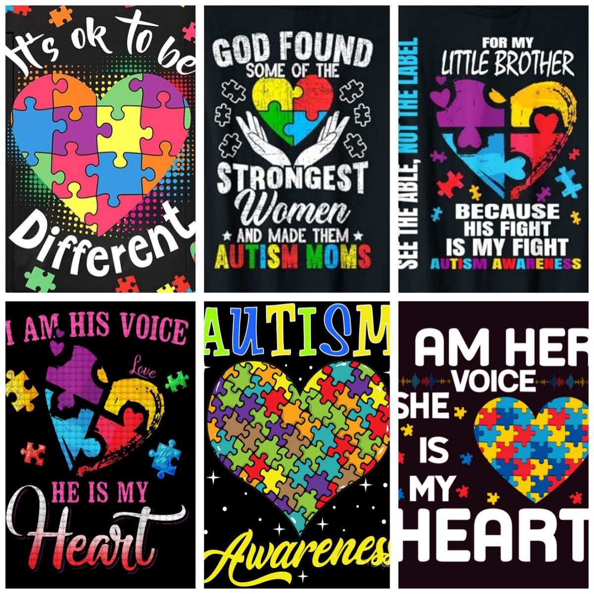 Resin Art Quotes - Autisme bewustzijn posters 5D volwassen 5d