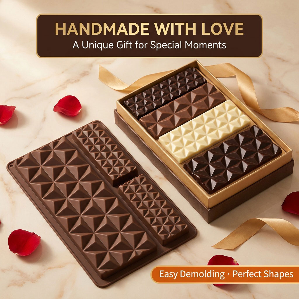 2-in-1 siliconen chocoladereep - Tray Mold Rectangle recensie en prijs