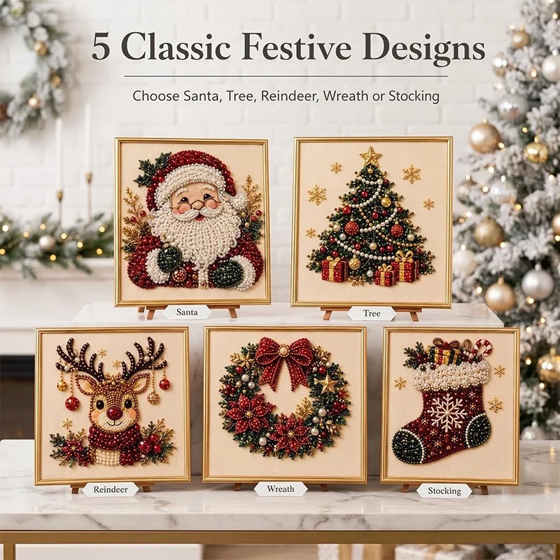 Kerst Parel Diamant Schilderku - Resin Art On Wall recensie en prijs