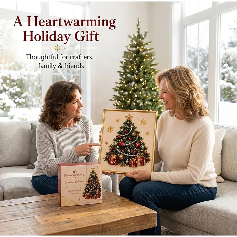 Kerst Parel Diamant Schilderku - Resin Art On Wall recensie en prijs