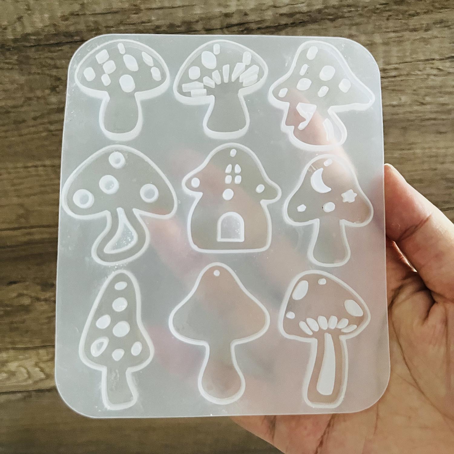 Multi-stijl paddestoelen oorbe - Resin Art Acrylic recensie en prijs
