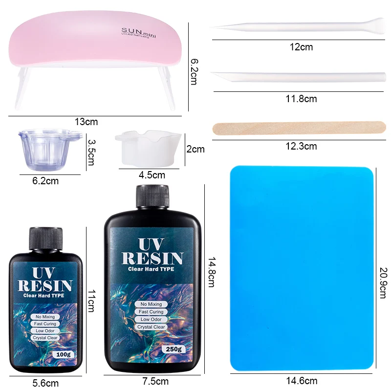 Harde UV-harslijmset Snel uith - Resin Art Tool Kit recensie en prijs