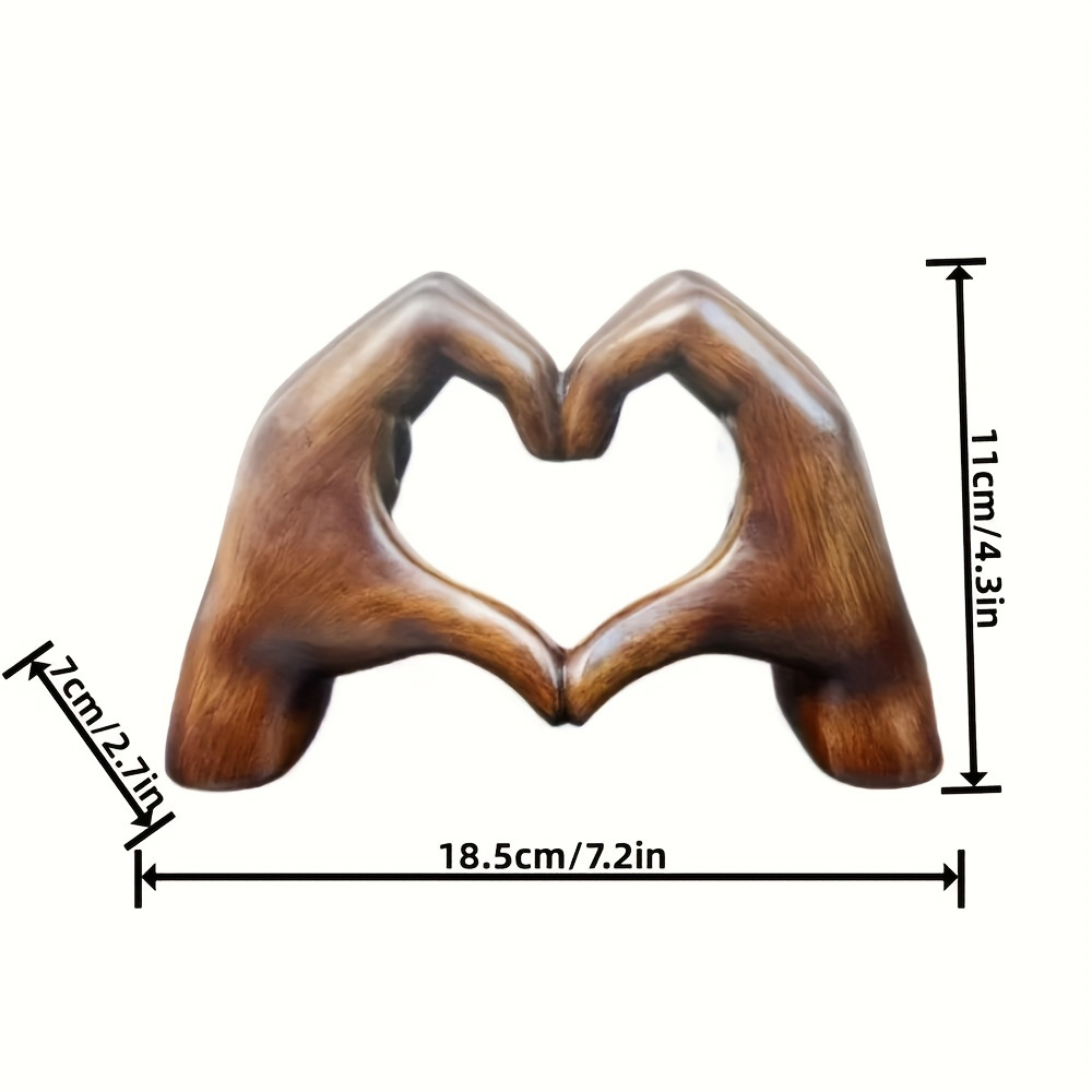 Hartvormig harsobject, handges - Resin Art Decoration Items recensie en prijs