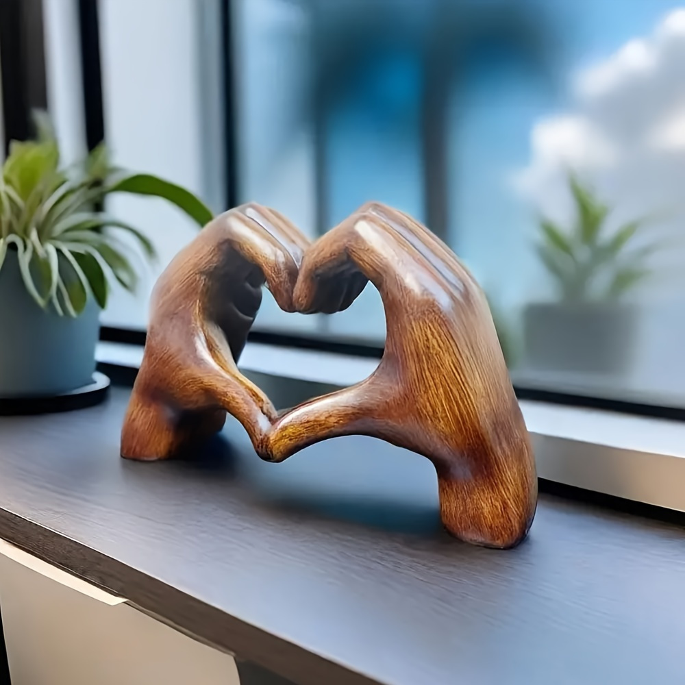 Hartvormig harsobject, handges - Resin Art Decoration Items recensie en prijs