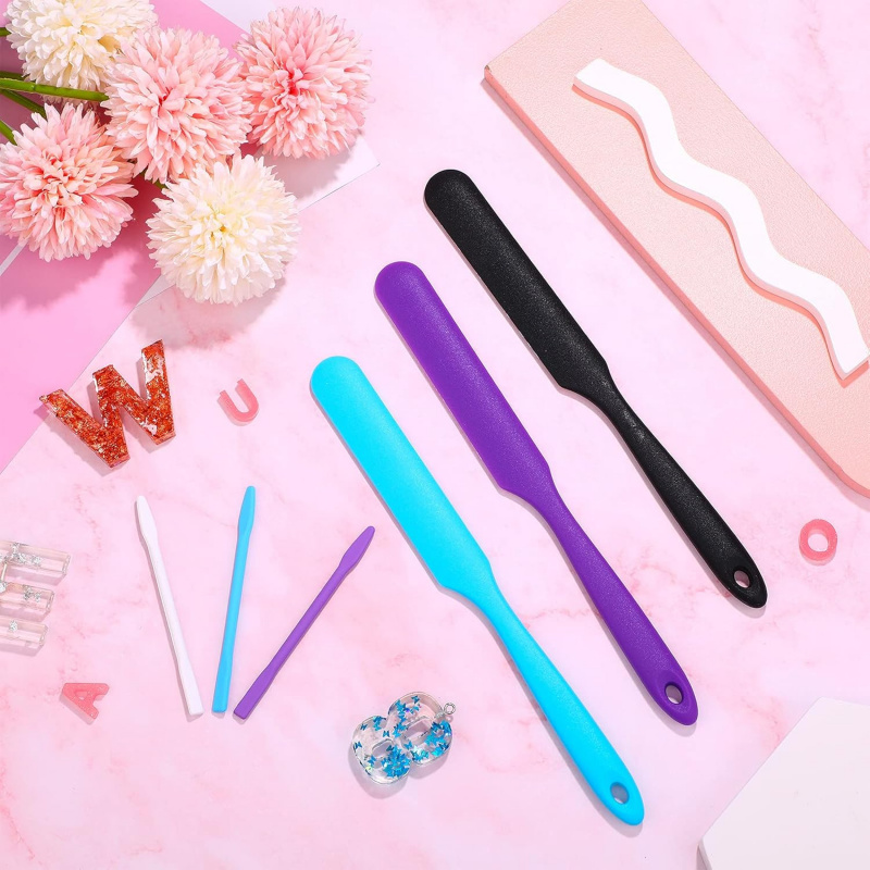 12 siliconen roerstaafjeset, s - Resin Art Tool Kit recensie en prijs