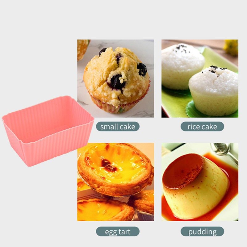6 Stuks Cakevorm Siliconen Rec - Tray Mold Rectangle recensie en prijs