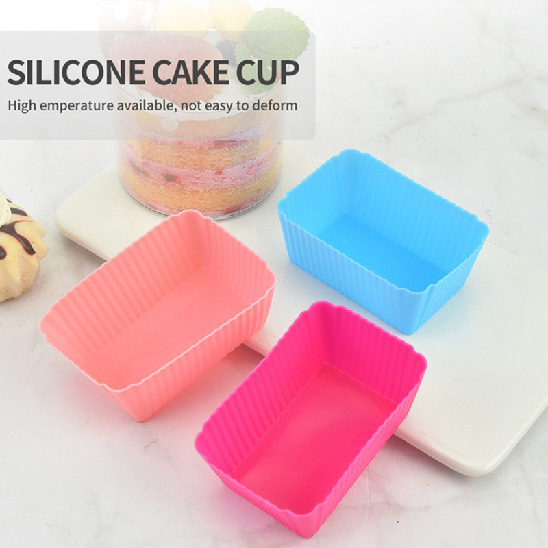 6 Stuks Cakevorm Siliconen Rec - Tray Mold Rectangle recensie en prijs