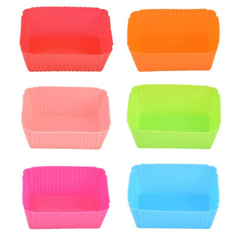 6 Stuks Cakevorm Siliconen Rec - Tray Mold Rectangle recensie en prijs