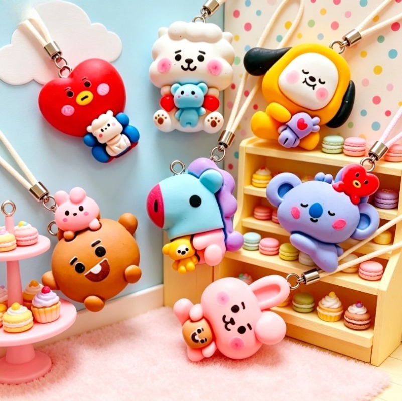 7 stks BT21 Hars Cartoon Charm - Resin Art Hanging recensie en prijs