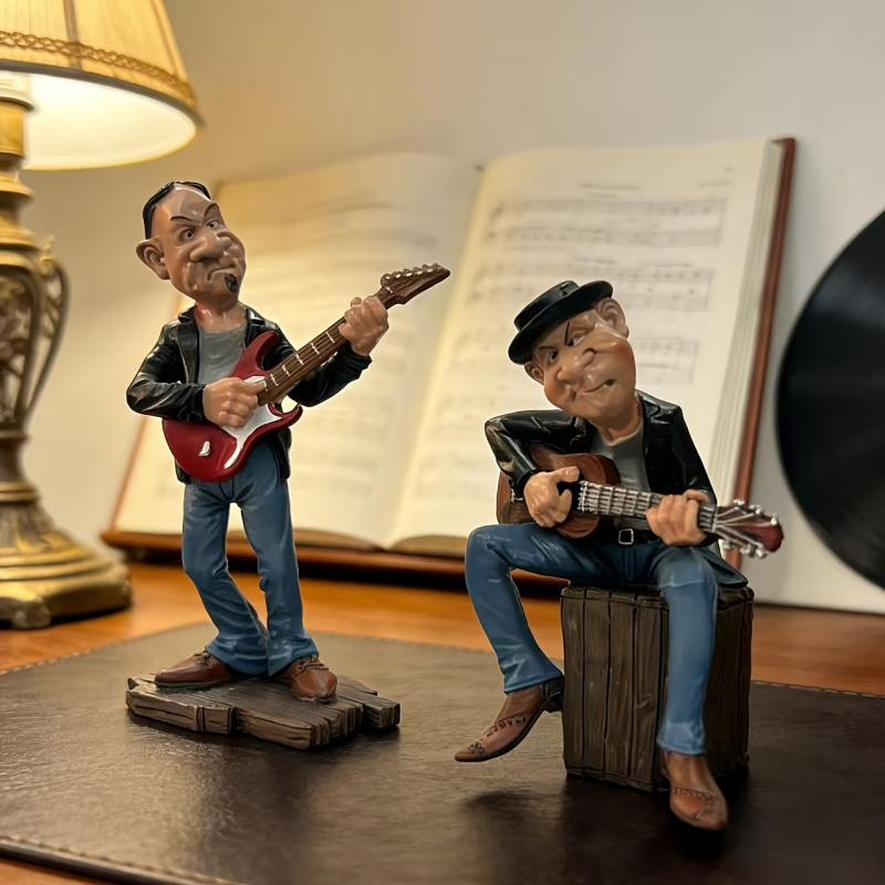 Grillig gitaristenbeeldje, han - Resin Art Decoration Items recensie en prijs