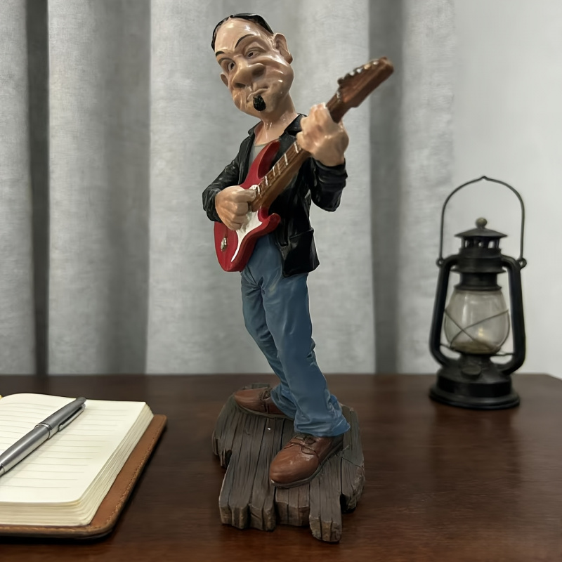 Grillig gitaristenbeeldje, han - Resin Art Decoration Items recensie en prijs