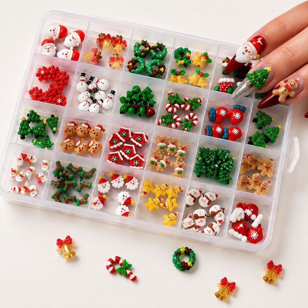 Kerstseizoen Hars Nagelcharms  - Xmas Resin Art recensie en prijs