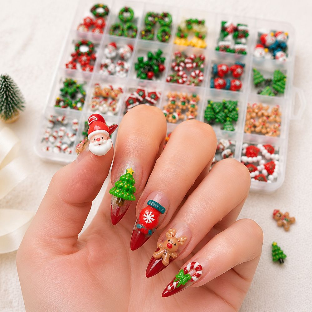 Kerstseizoen Hars Nagelcharms  - Xmas Resin Art recensie en prijs