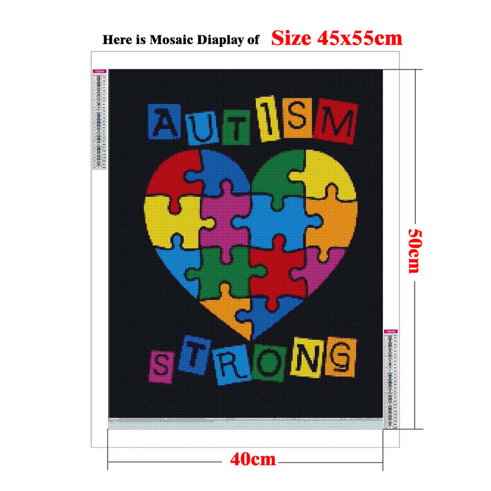 Autisme bewustzijn posters 5D  - Resin Art Quotes recensie en prijs